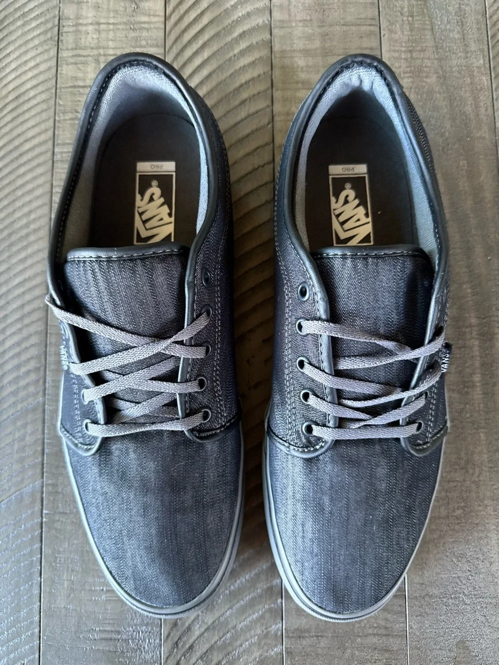 Vans Pro Chukka Low Denim Canvas Sneakers Men's Size 13 (NWOT)